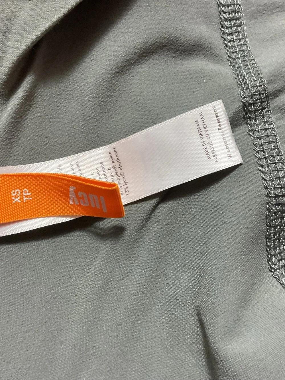 Lucy Athleisure Women’s Workout Jacket Size XS Gray And Green Lknw Full Zip Vers